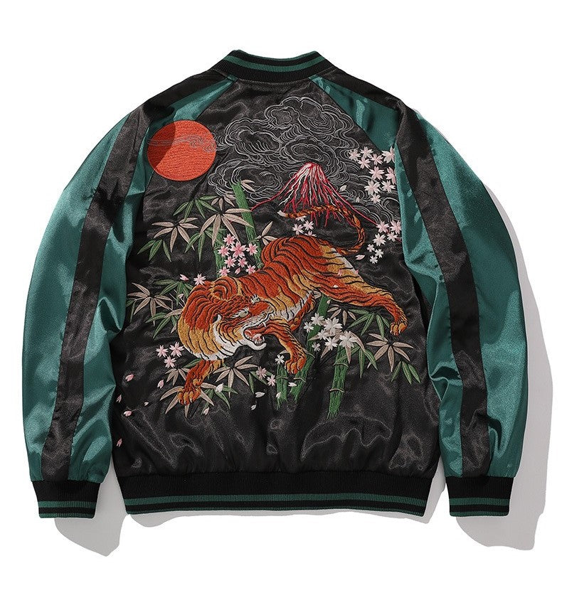 Dark Sukujan Embroidery Tiger Jacket – streetzen