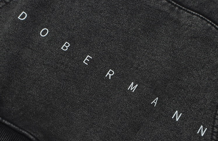 Oversized Doberman Washed Cotton Hoodie