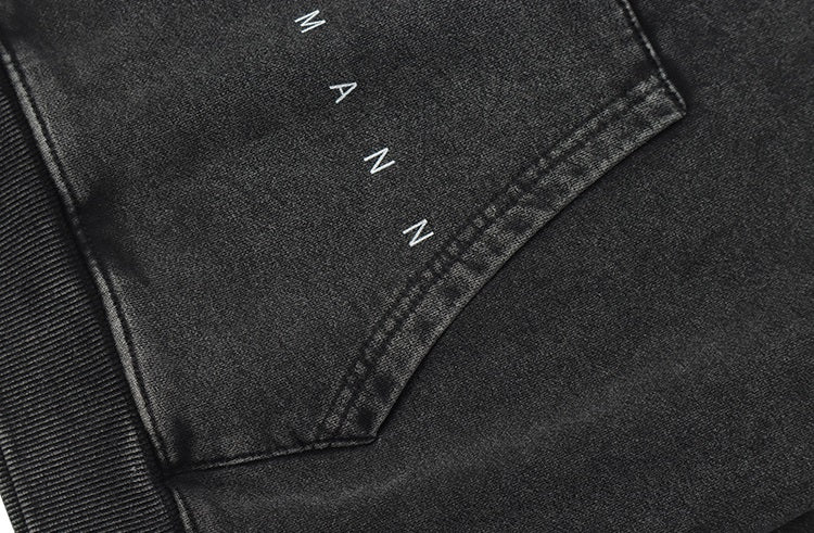 Oversized Doberman Washed Cotton Hoodie