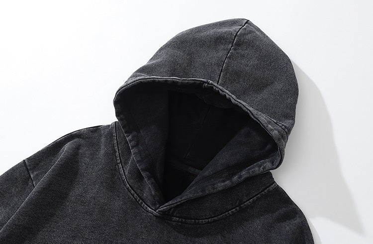 Skeleton Love Washed Oversized Hoodie