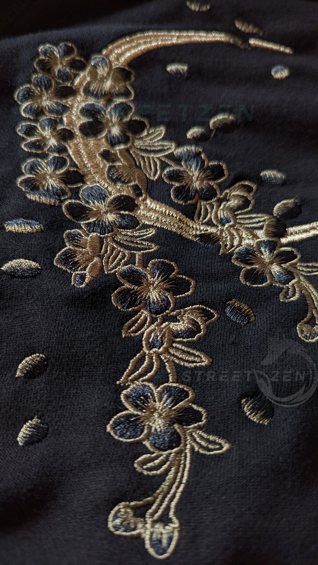 Nine Tailed Fox Kitsune Embroidered Hoodie, Yokosuka Pullover