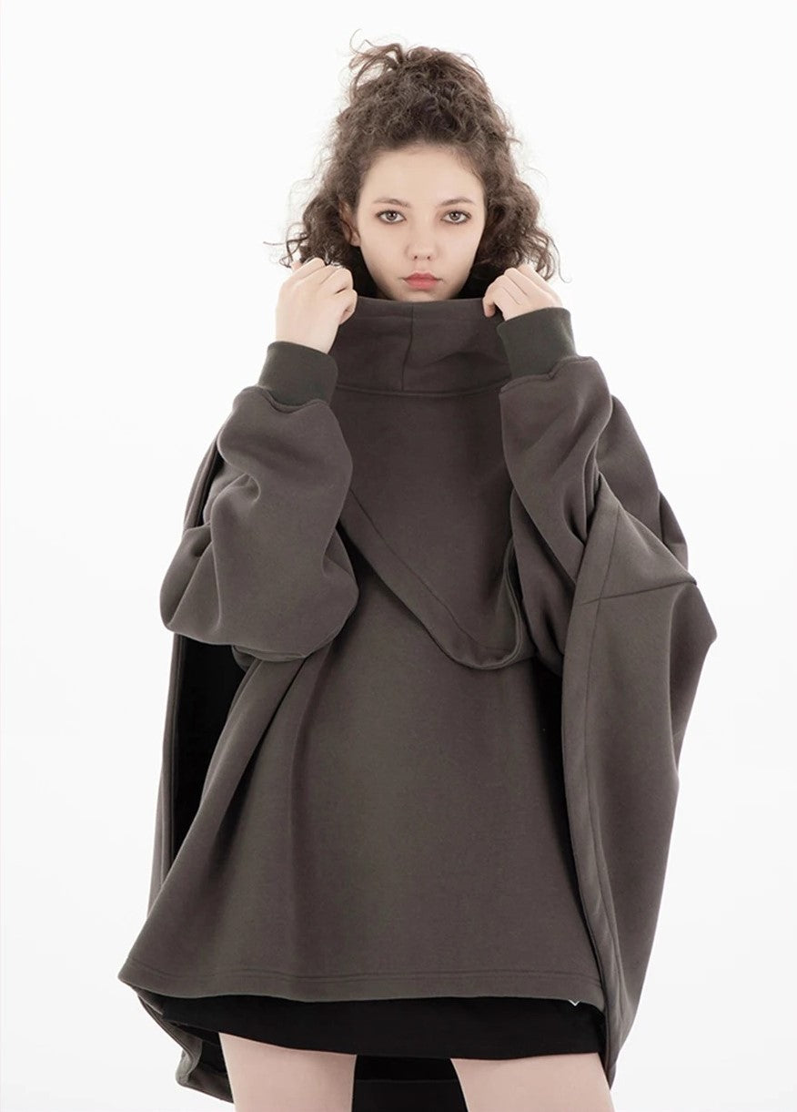 Oversized Cloak Style Hoodie Unisex Pullover