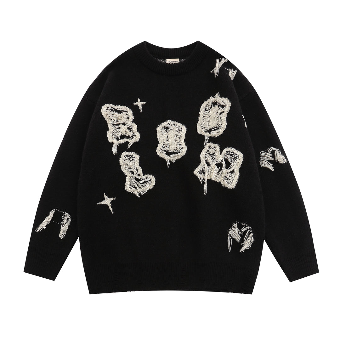 Bloom Ripped Unisex Knitted Sweater