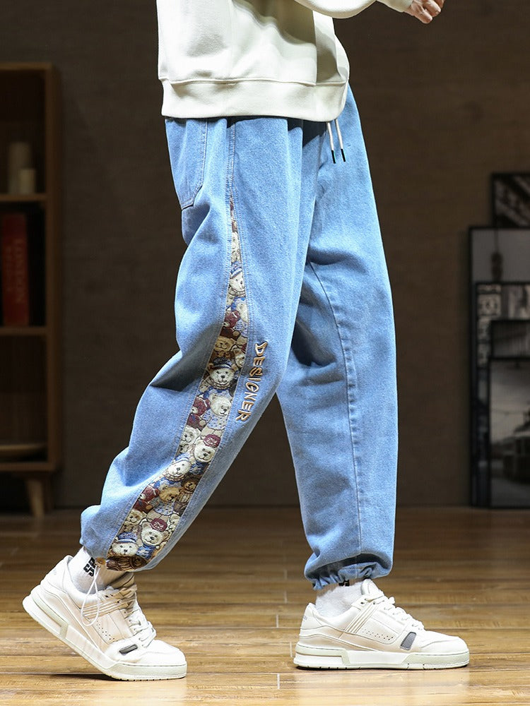 Baggy Embroidered Jeans