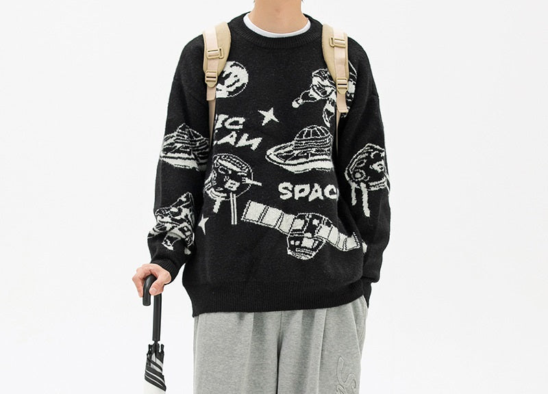 Suéter unisex de punto Space Astro