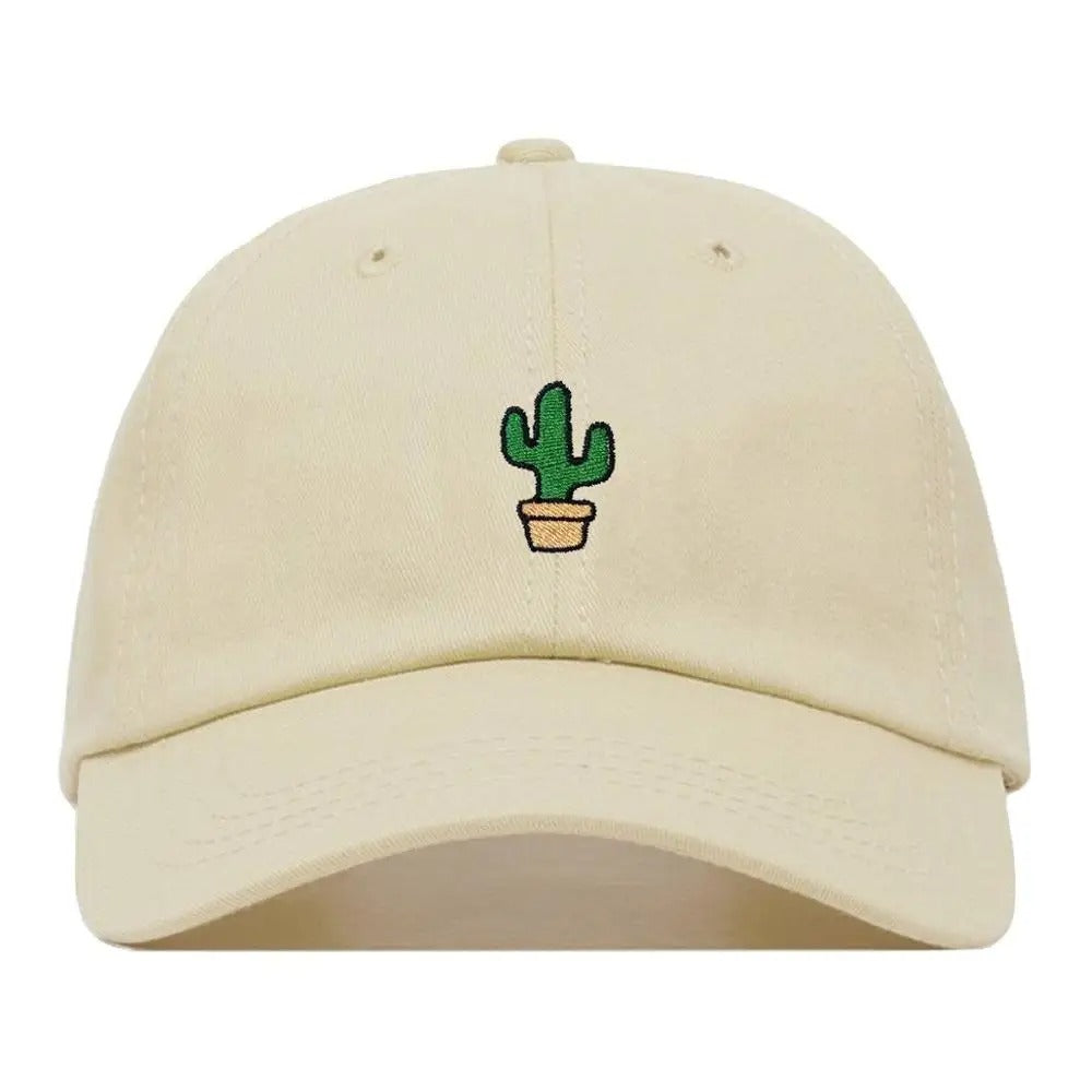 Embroidered Cactus Baseball Cap