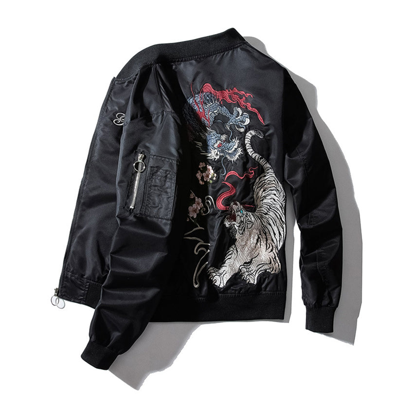 MA1 Dragon - Tiger Embroidered Bomber Jacket