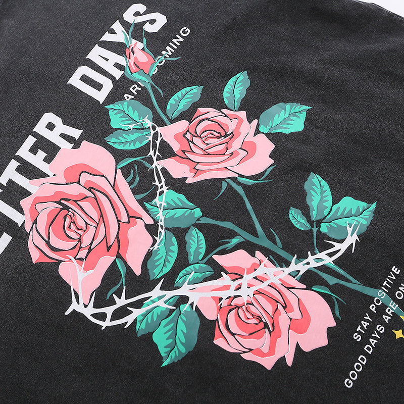 Camiseta unisex con estampado de dos lados Better Days OVERSIZED