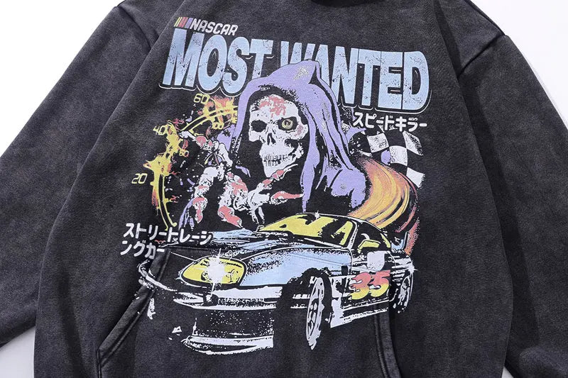 Most Wanted Washed Unisex Hoodie