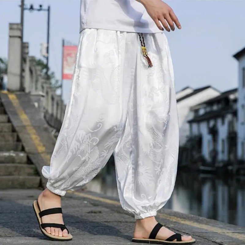 Baggy Silk Harem Pants - Boho