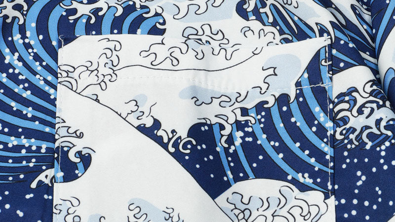 Japanese Ukiyo-e The Great Wave Beach-Hawaiian Shirt
