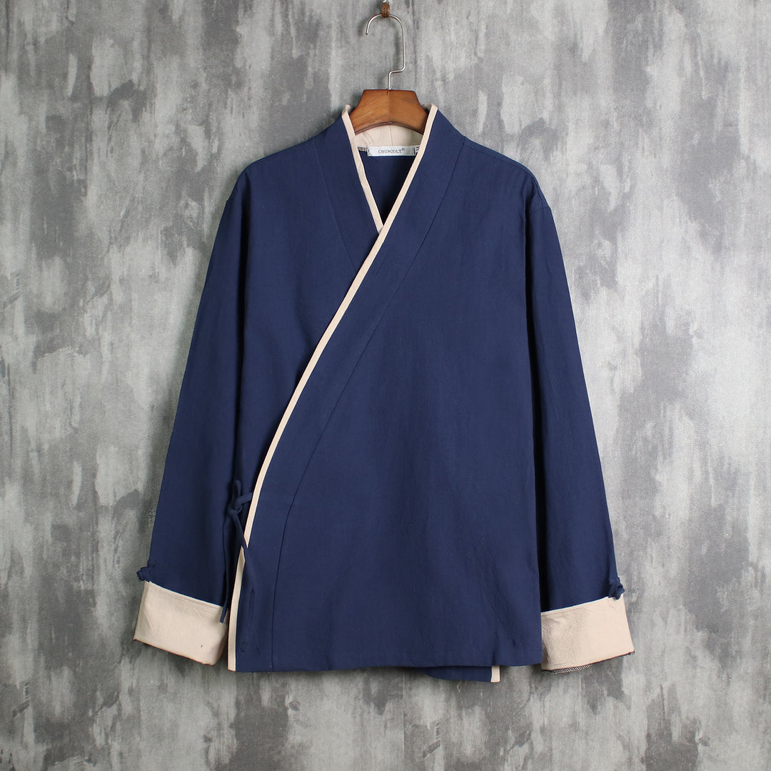 Long Sleeve Linen Traditional Tang Suit