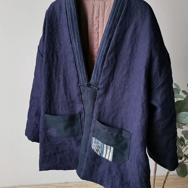 Retro Traditional Oriental Padded Robe / Jacket