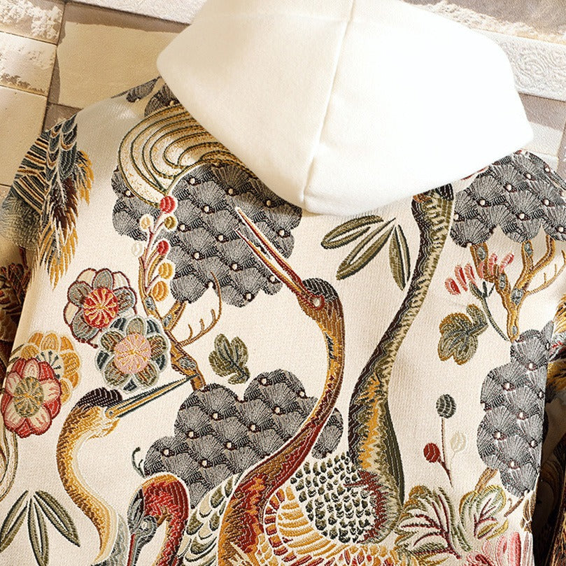 Heavy Embroidery Jacket - Crane