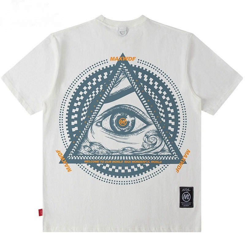 T-Shirt Streetwear Eye, Übergröße