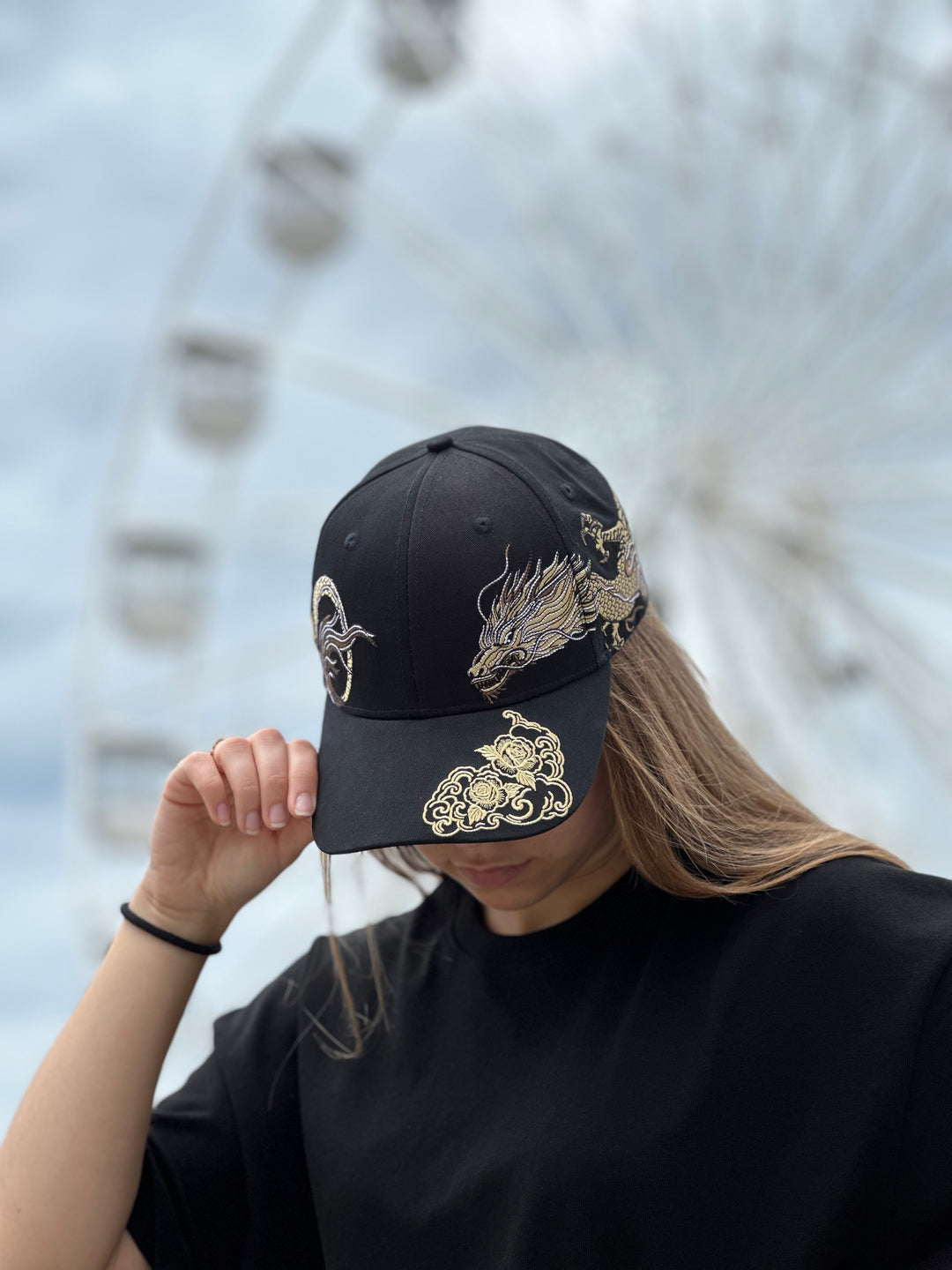 360° Golden Dragon Embroidered Cap - Unisex