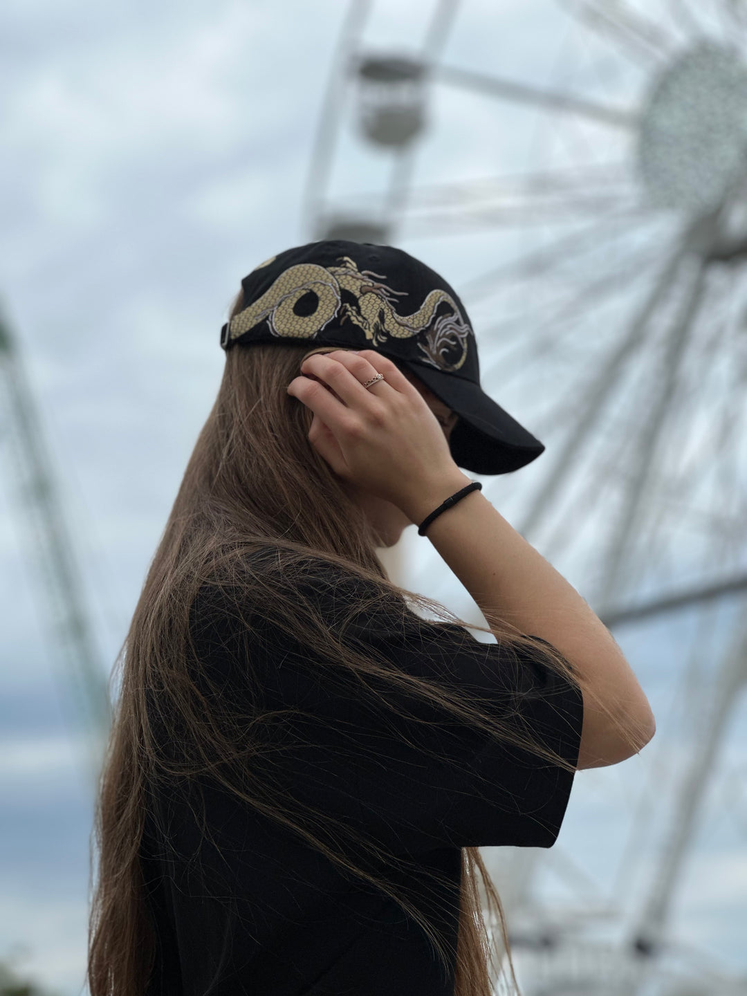 360° Golden Dragon Embroidered Cap - Unisex