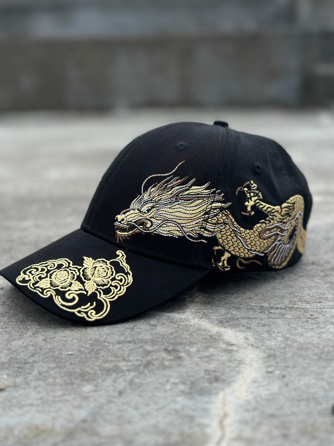 360° Golden Dragon Embroidered Cap - Unisex