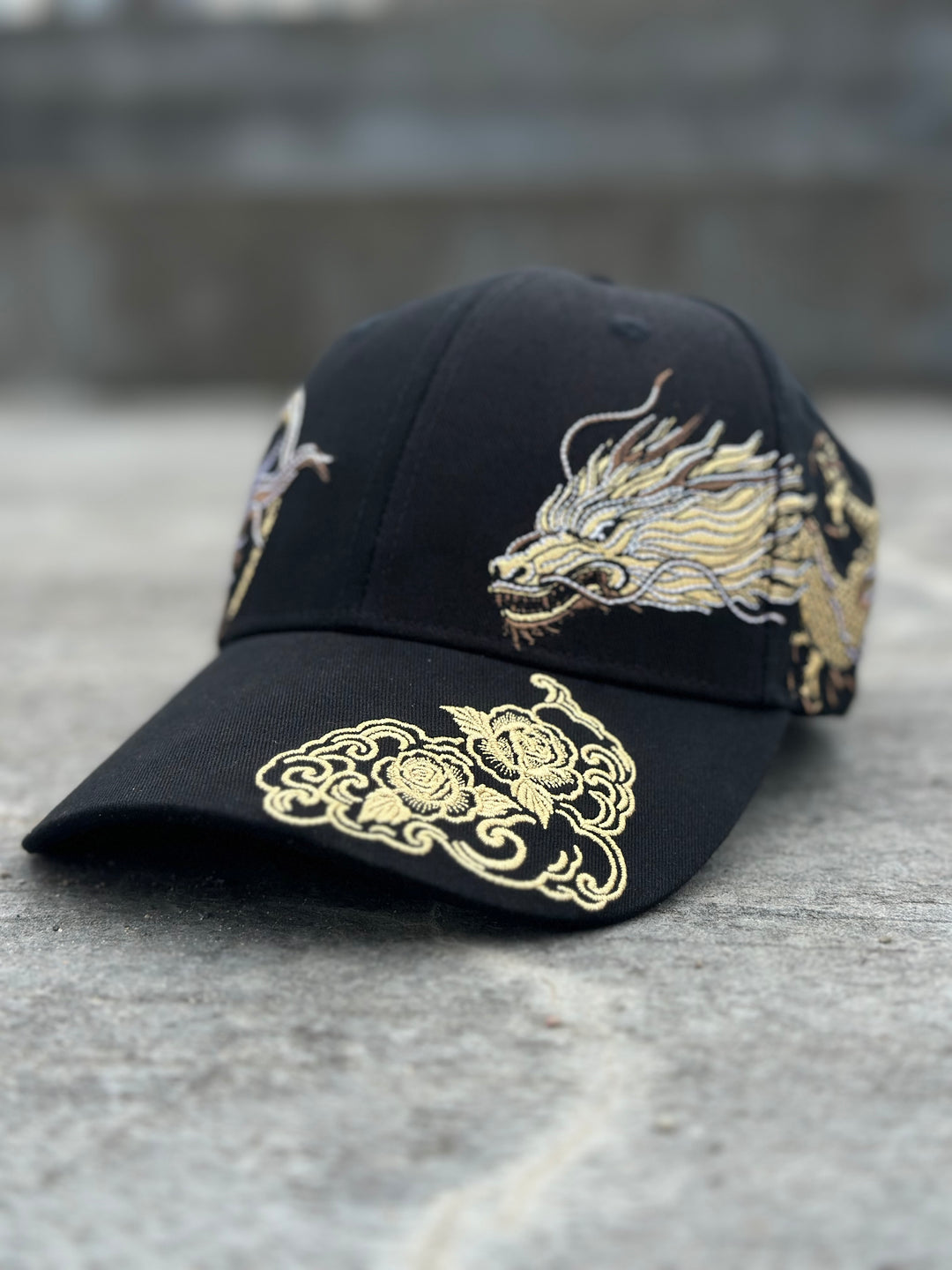 360° Golden Dragon Embroidered Cap - Unisex