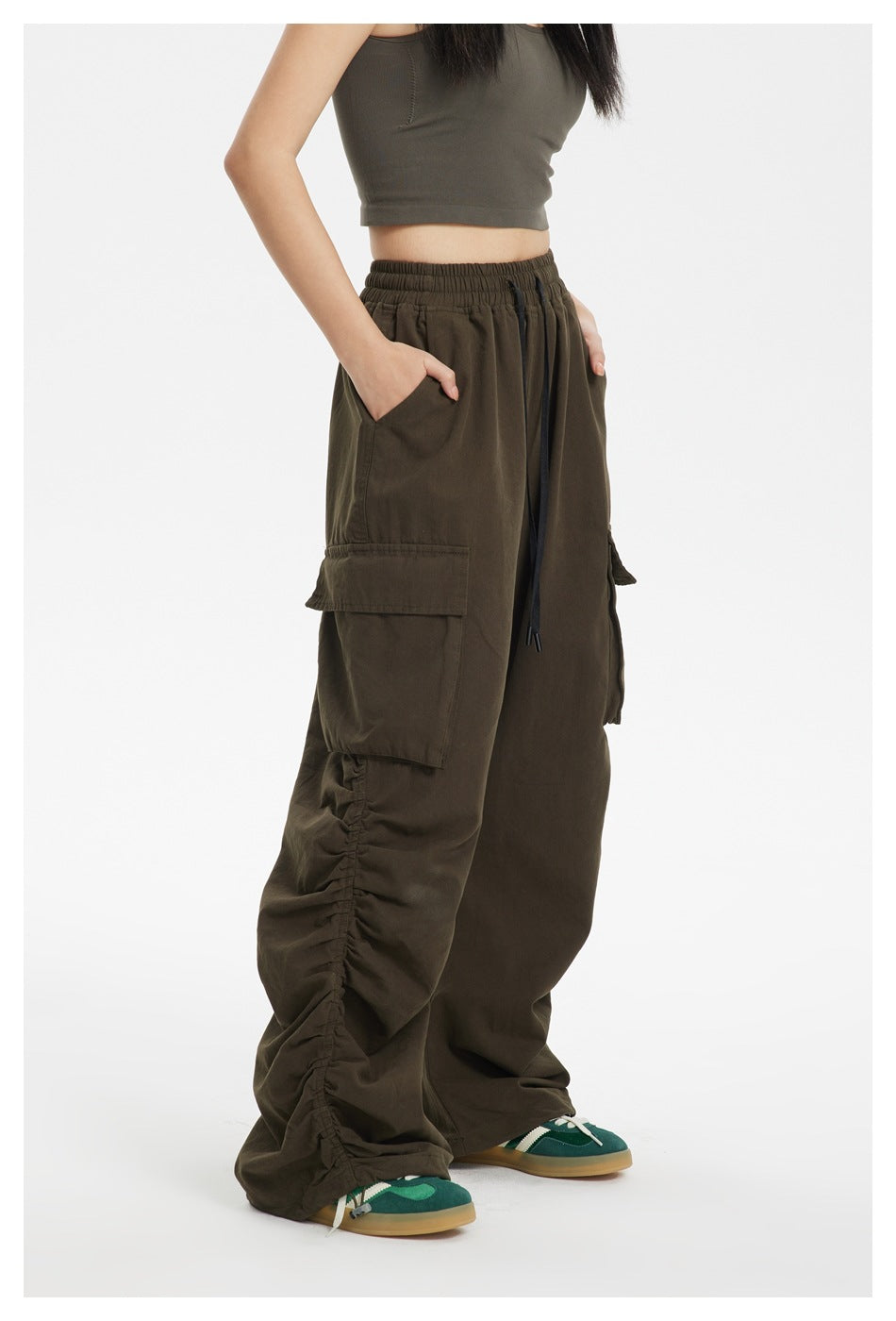 Retro Casual Drape Women's Pants