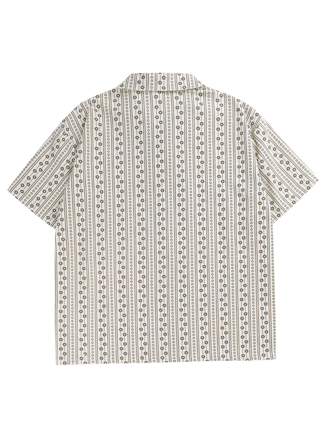 Sommer-Herren-Baumwollhemd mit abstraktem Druck