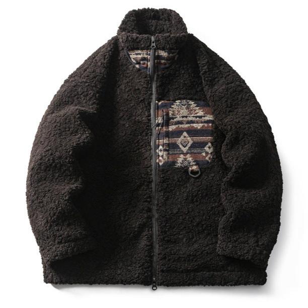 Native Aztec / Fleece Jacket ( Unisex )