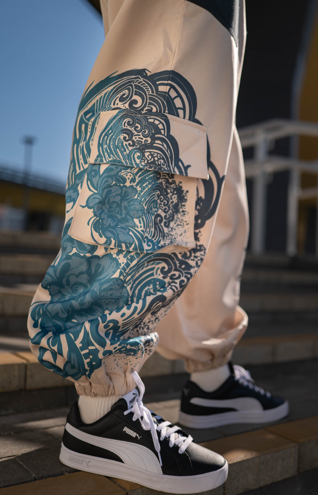 Baggy Cargo Unisex Pants - Blue Ink (PRE-ORDER)