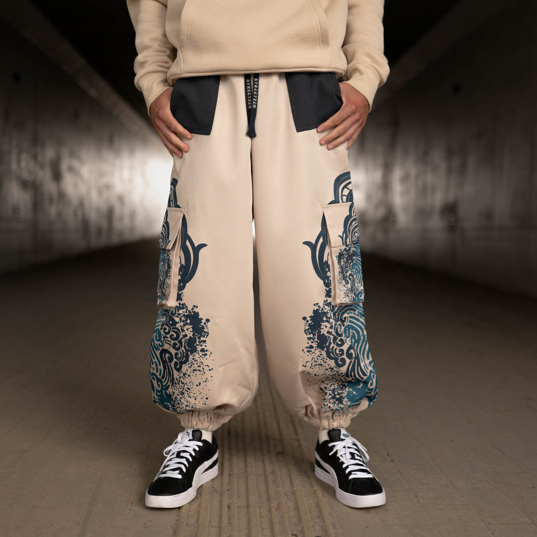 Baggy Cargo Unisex Pants - Blue Ink (PRE-ORDER)