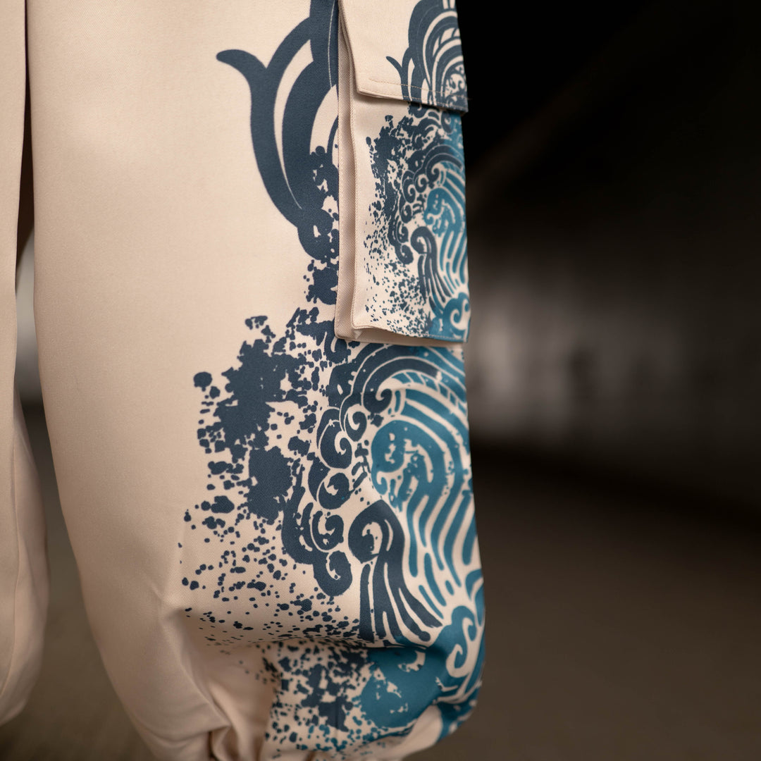 Baggy Cargo Unisex Pants - Blue Ink (PRE-ORDER)