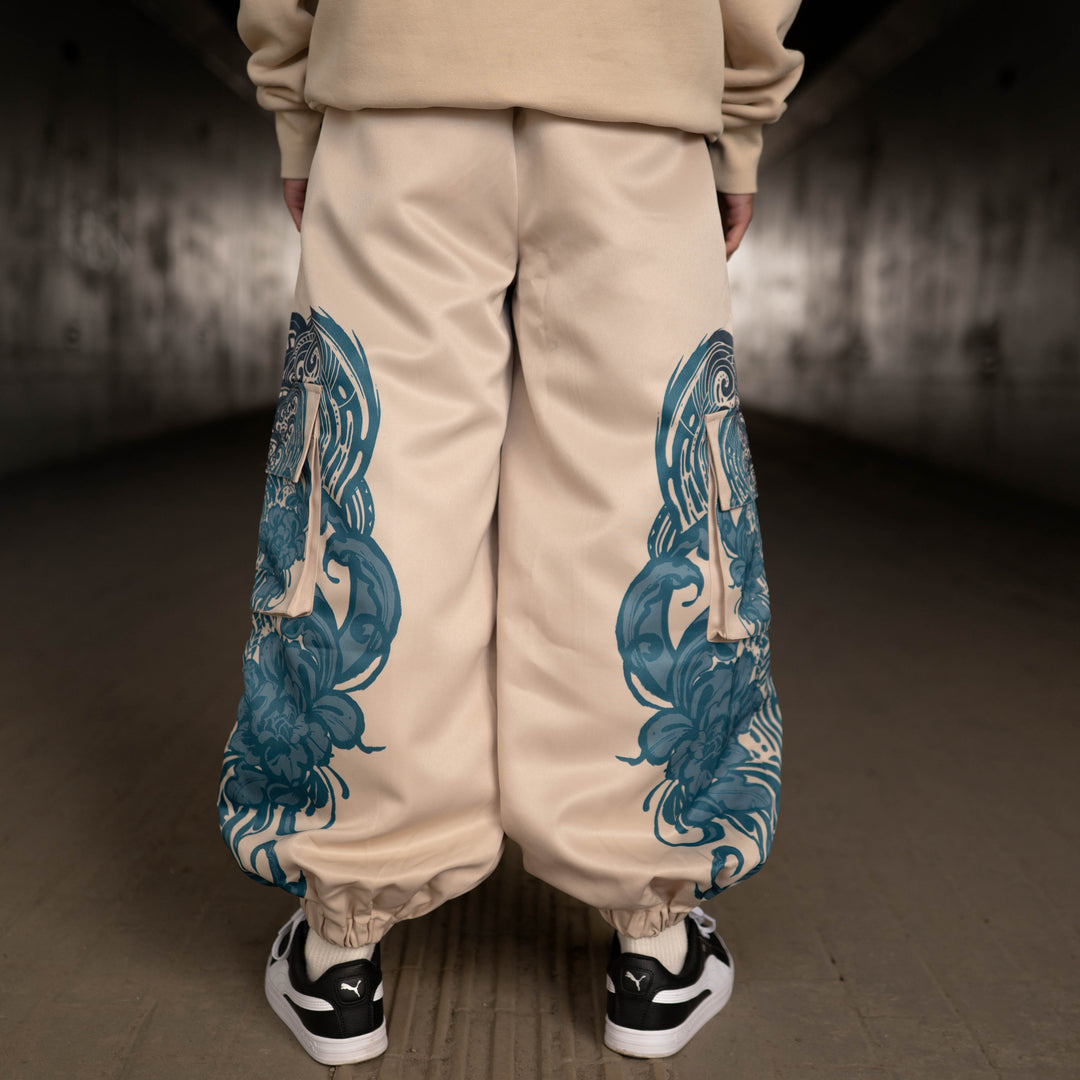 Baggy Cargo Unisex Pants - Blue Ink (PRE-ORDER)