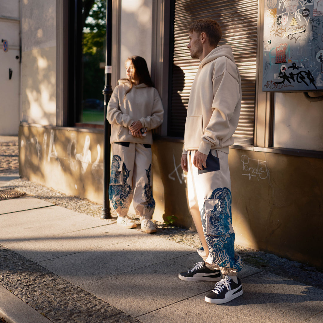Baggy Cargo Unisex Pants - Blue Ink (PRE-ORDER)