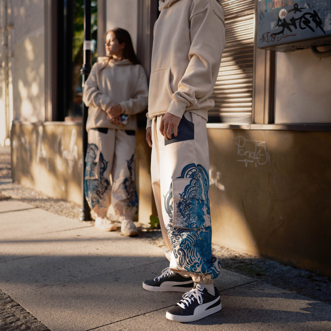 Baggy Cargo Unisex Pants - Blue Ink (PRE-ORDER)