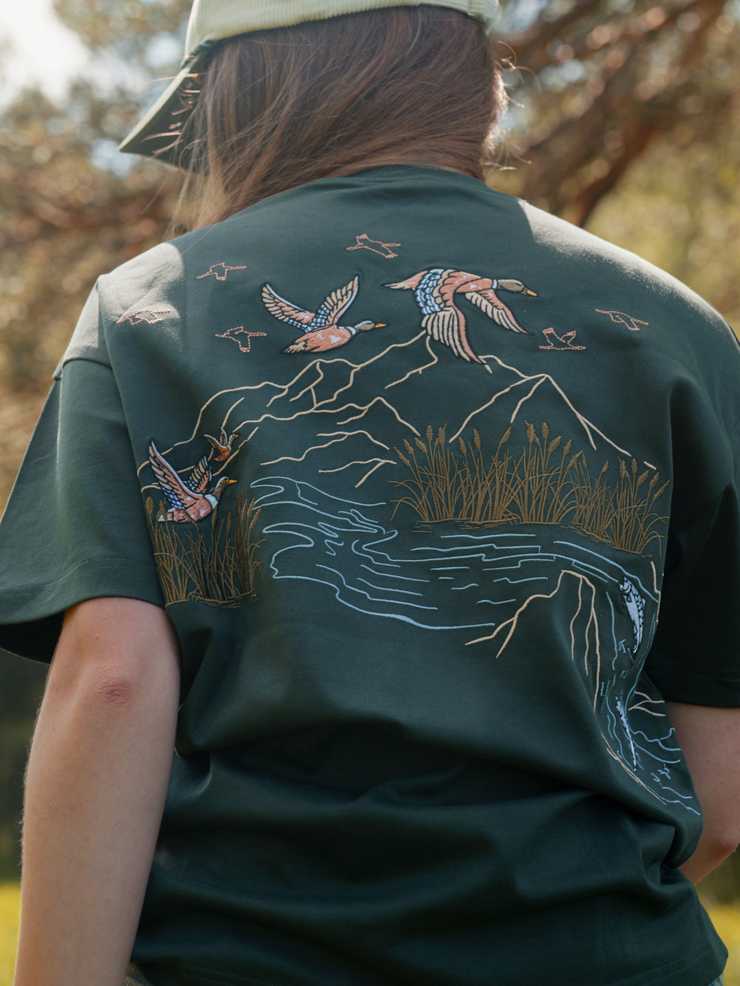 The Flock Embroidered T-Shirt - 280GSM Cotton - Unisex