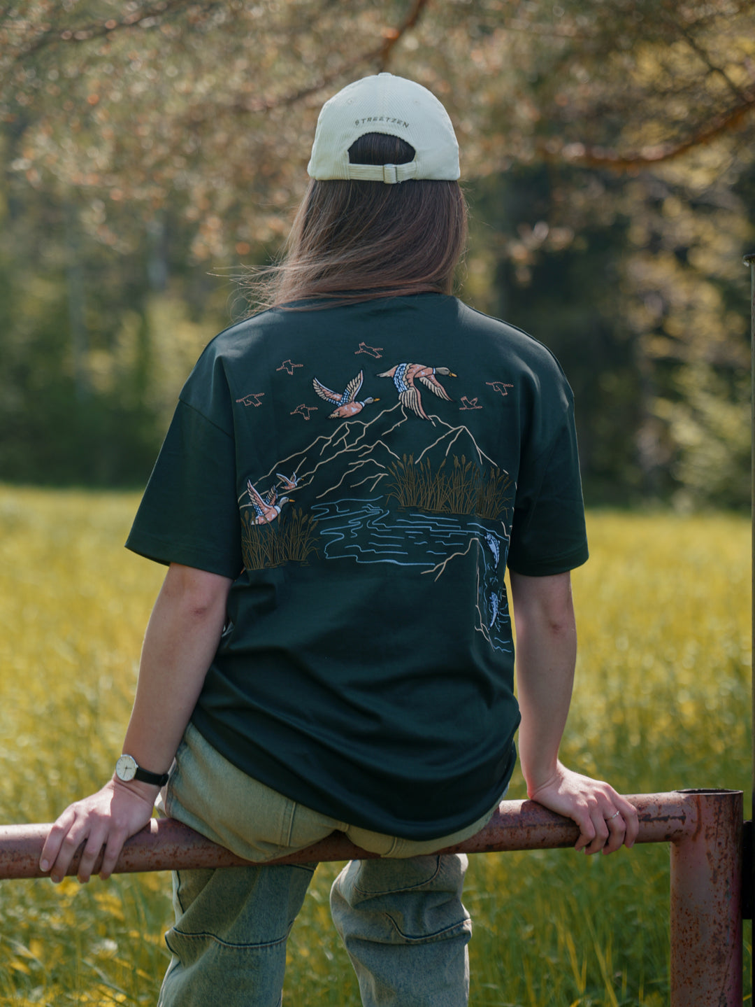 The Flock Embroidered T-Shirt - 280GSM Cotton - Unisex