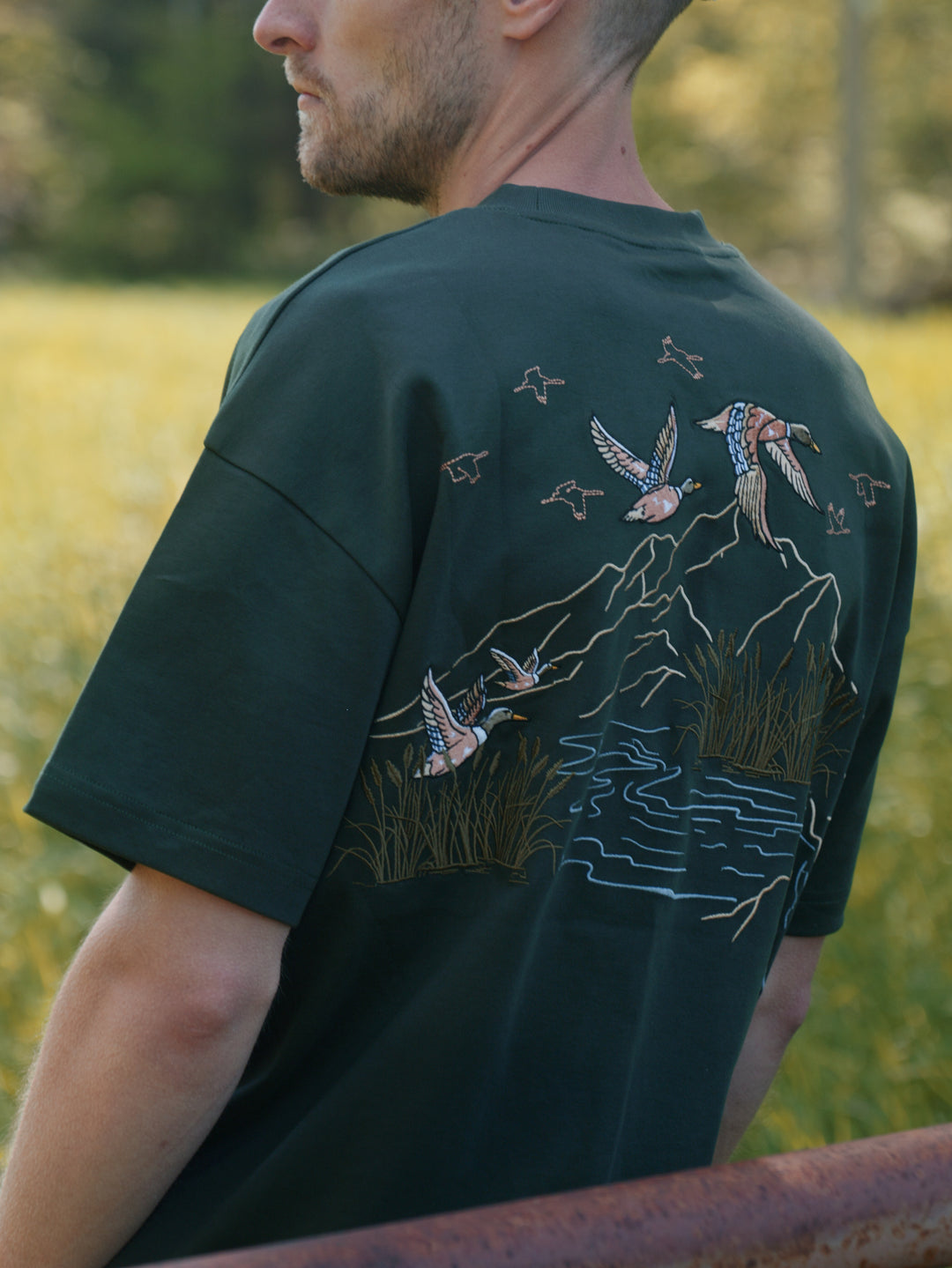 The Flock Embroidered T-Shirt - 280GSM Cotton - Unisex