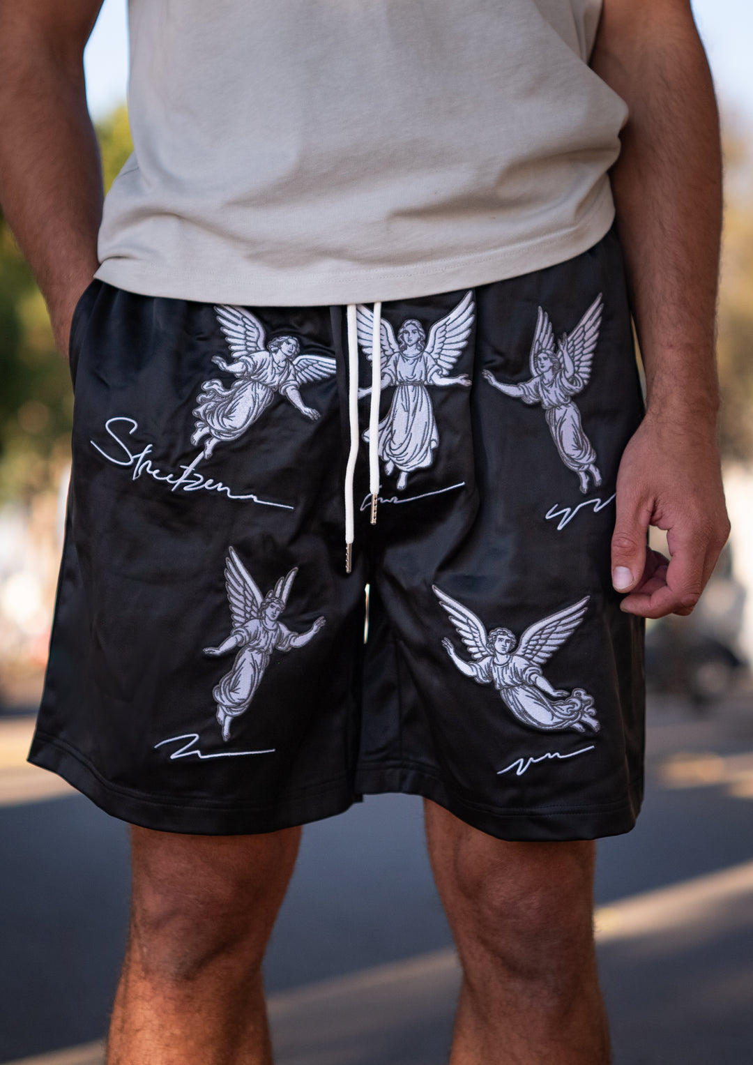 Angelwave - Embroidered Unisex Shorts