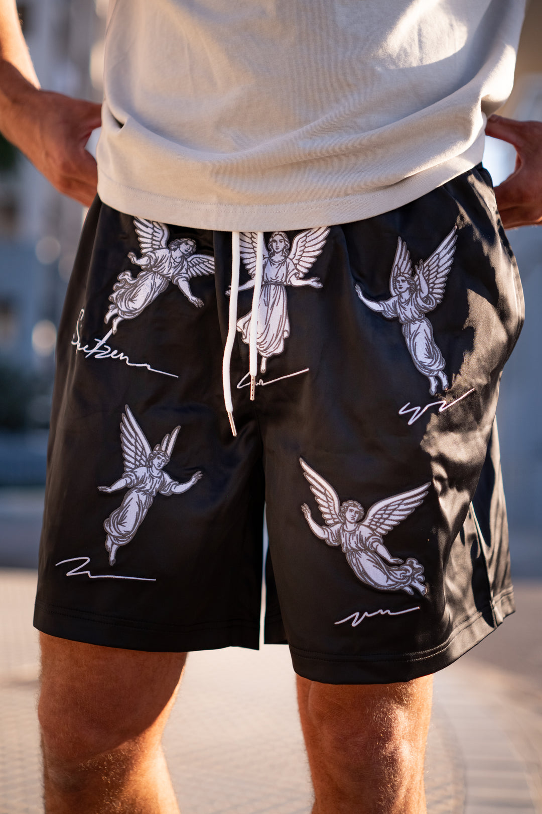 Angelwave - Embroidered Unisex Shorts