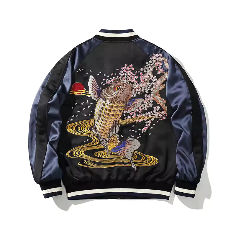 Carp Blossom - Sukajan Jacket, Unisex