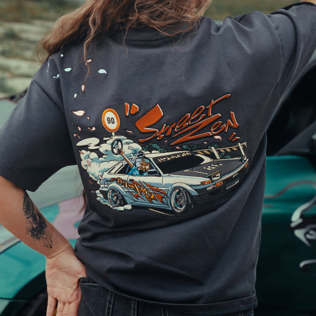 Embroidered ''Drift King'' T-Shirt - 280GSM Heavy Cotton - Unisex