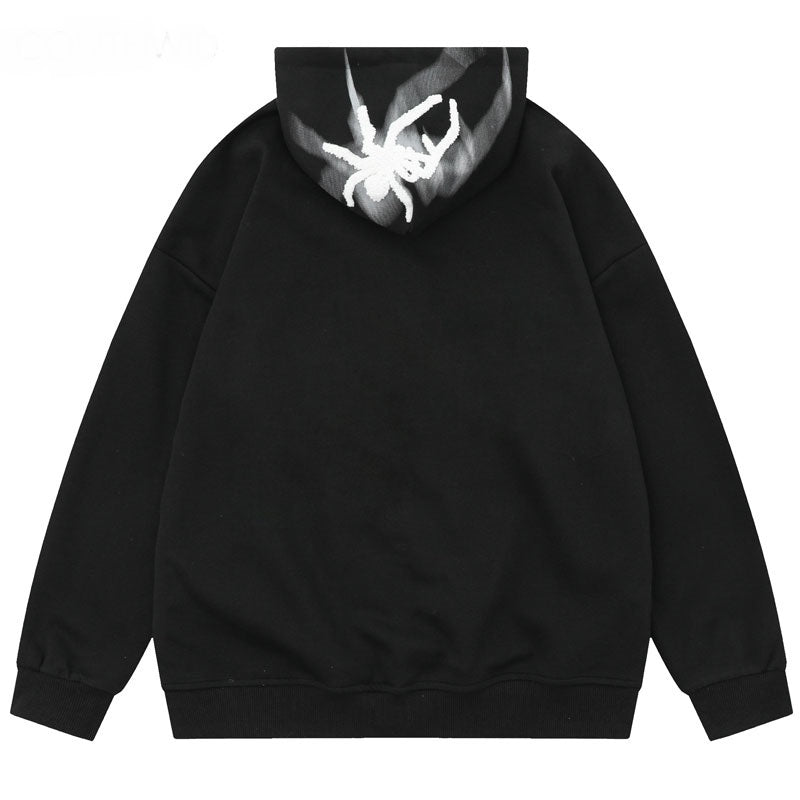 Embroidered Spider Hoodie, Unisex