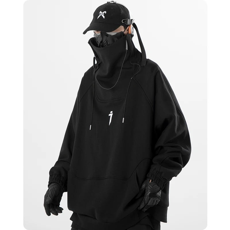 Unisex Oversized High Neck Style Hoodie