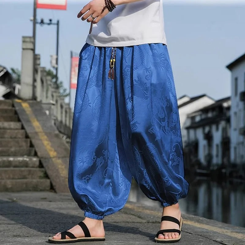 Baggy Silk Harem Pants - Boho