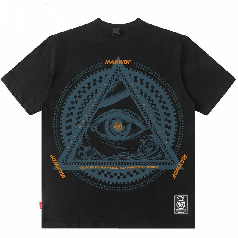 T-Shirt Streetwear Eye, Übergröße
