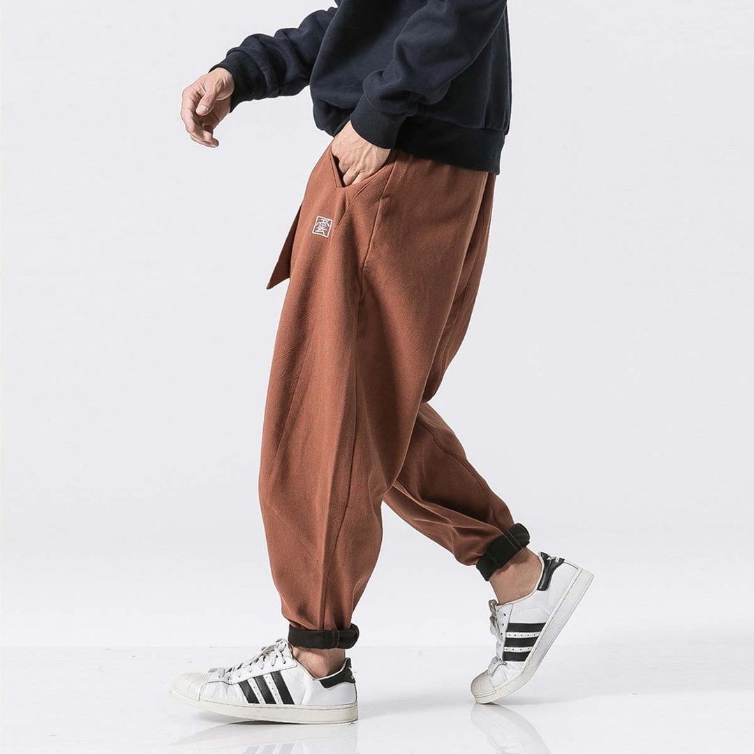 Harajuku Style Cotton/Linen Pants