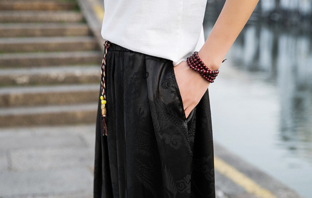 Baggy Silk Harem Pants - Boho