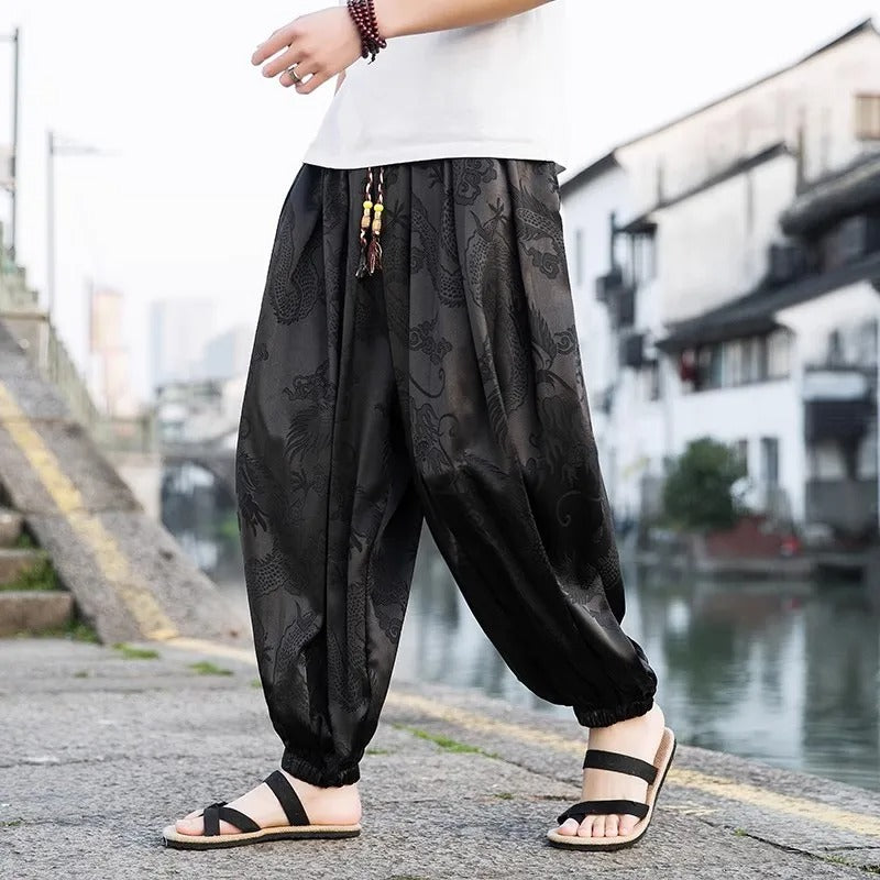 Baggy Silk Harem Pants - Boho