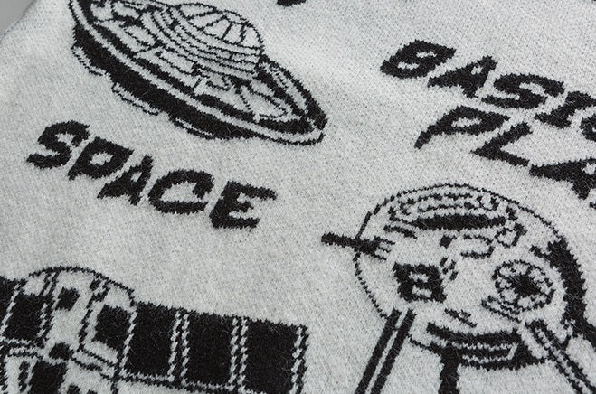 Suéter unisex de punto Space Astro