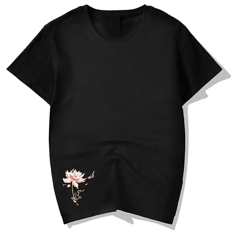 Embroidered Phoenix T-shirt, Japan Street Style (Unisex)