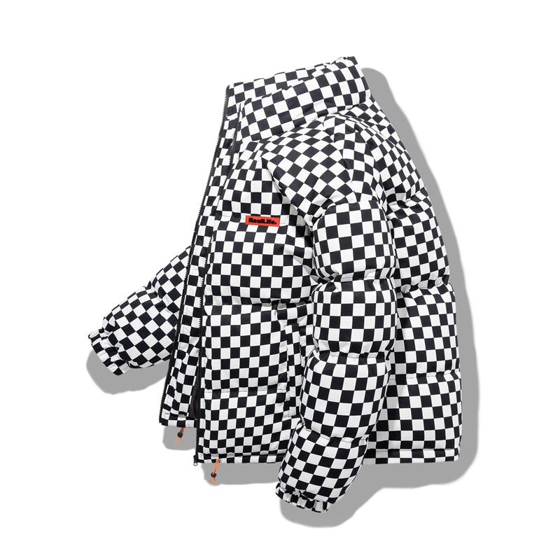 Checkered Puffer Jacket