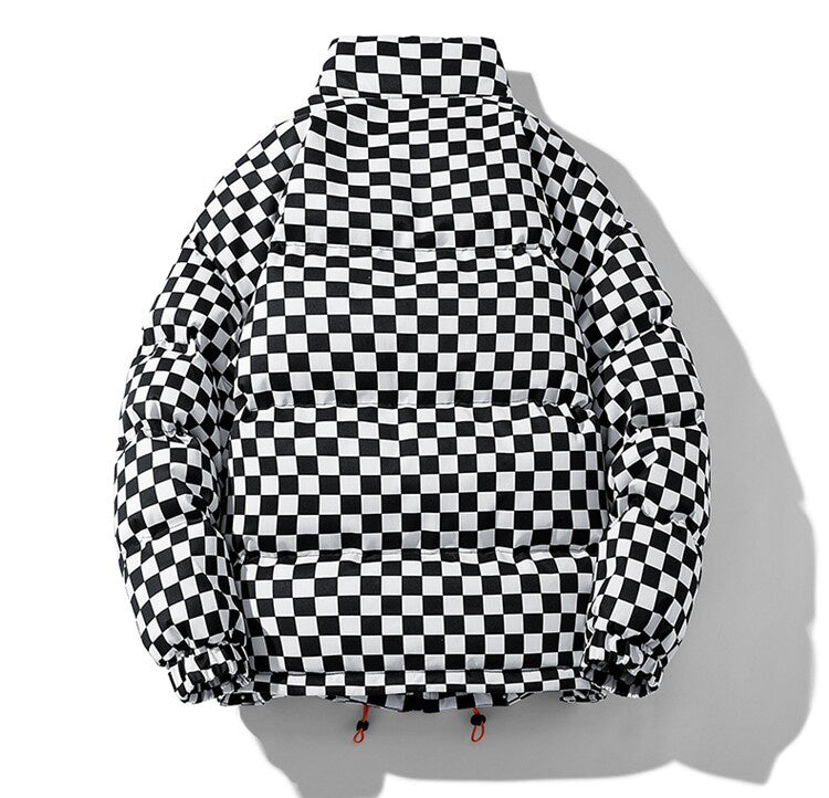 Checkered Puffer Jacket